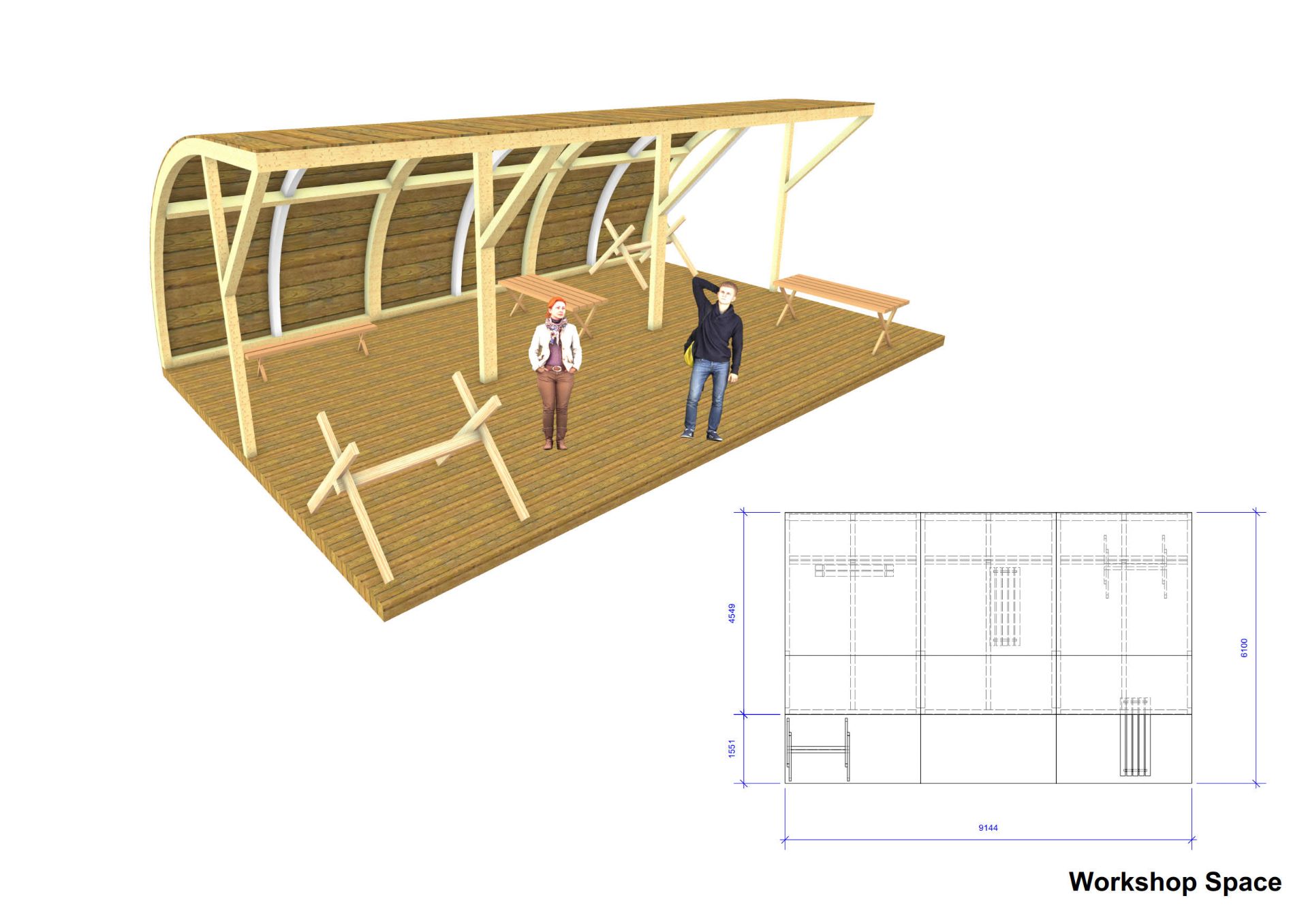 SINGLE SPAN TIMBER BUILDING/ CABIN, forming accommodation area, internal dimensions approx. 8.4m x - Image 31 of 31