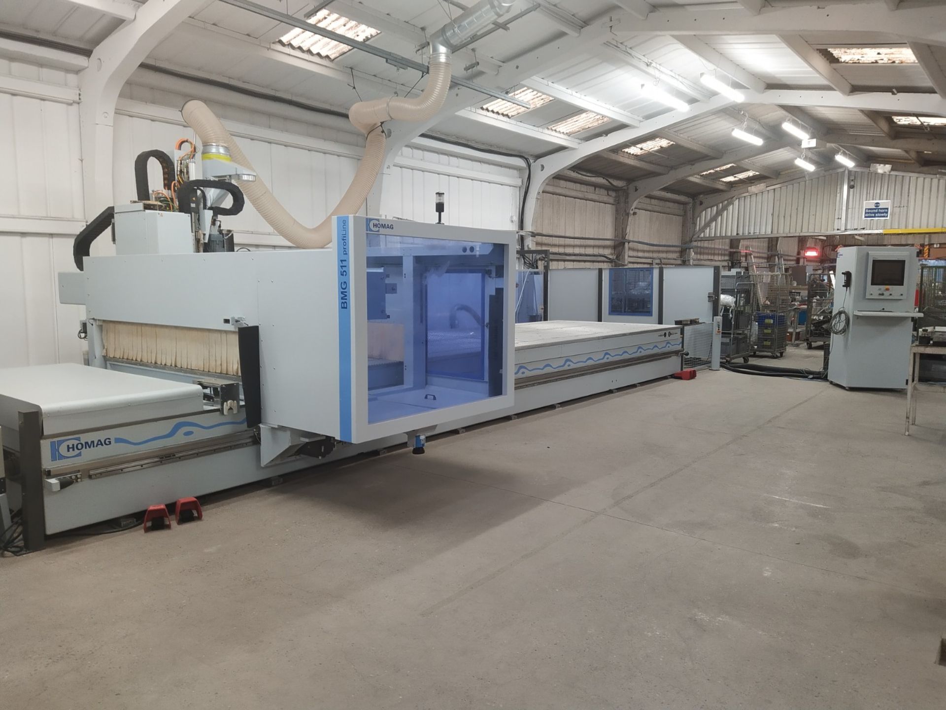 Homag 5 AXIS CNC PROFILINE BMG 511/74/19/F/R CNC PROCESSING CENTRE, serial no. 0-201-43-0250, year - Image 15 of 22