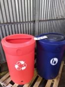 2 x Recycling bins , item located in Unicorn Road Site, Off Queen Elizabeth Drive, Oswestry,