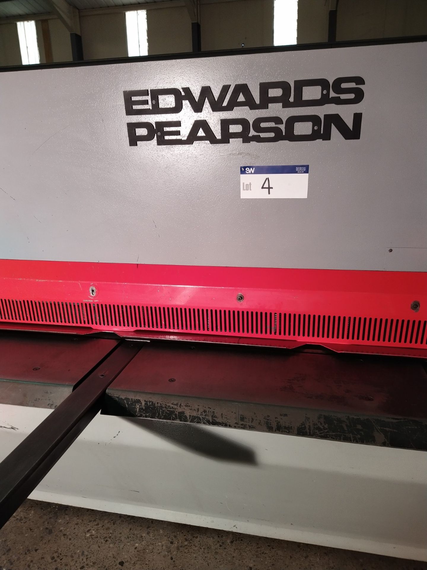 Edward Pearson VR 5/4000 4M x 5MM GUILLOTINE, serial no. 0IV208, year of manufacture 2001, - Image 3 of 16