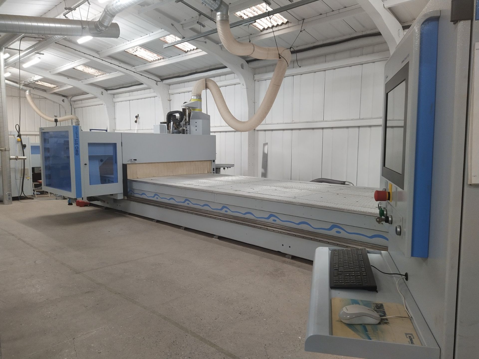 Homag 5 AXIS CNC PROFILINE BMG 511/74/19/F/R CNC PROCESSING CENTRE, serial no. 0-201-43-0250, year