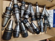Quantity of BT40 tool holders, free loading onto purchasers transport - yes, item located in Unicorn