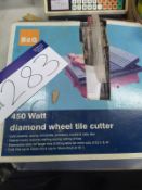 B&Q diamond wheel tile cutter, free loading onto purchasers transport - yes, item located in Unicorn