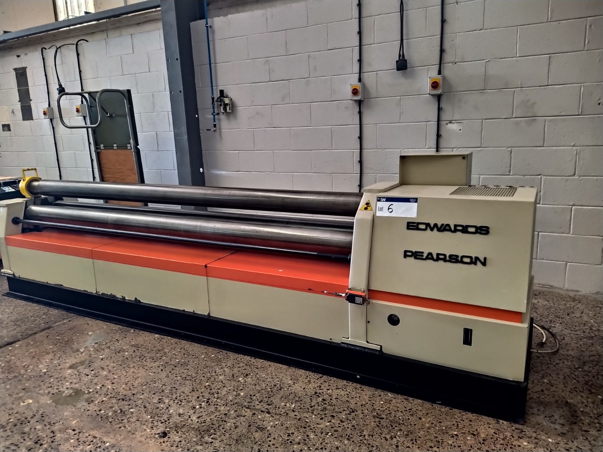 Edward Pearson AMB PICOT RCS150-30 PLATE ROLLING / BENDING MACHINE, serial no. 2003126, year of - Image 2 of 8