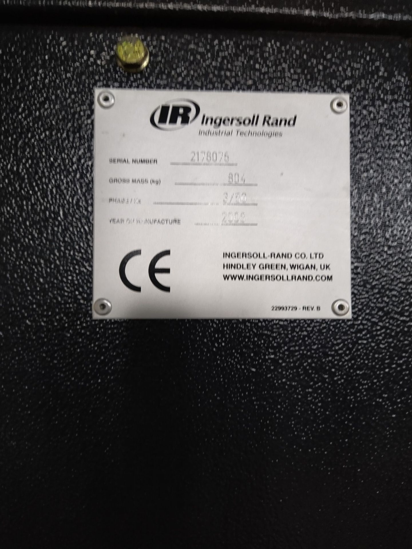 Ingersoll Rand IRN15K-TAS MOUNTED ROTARY SCREW AIR COMPRESSOR & DRYER, 500 litre, CFM: 41.0 - 87. - Image 5 of 5