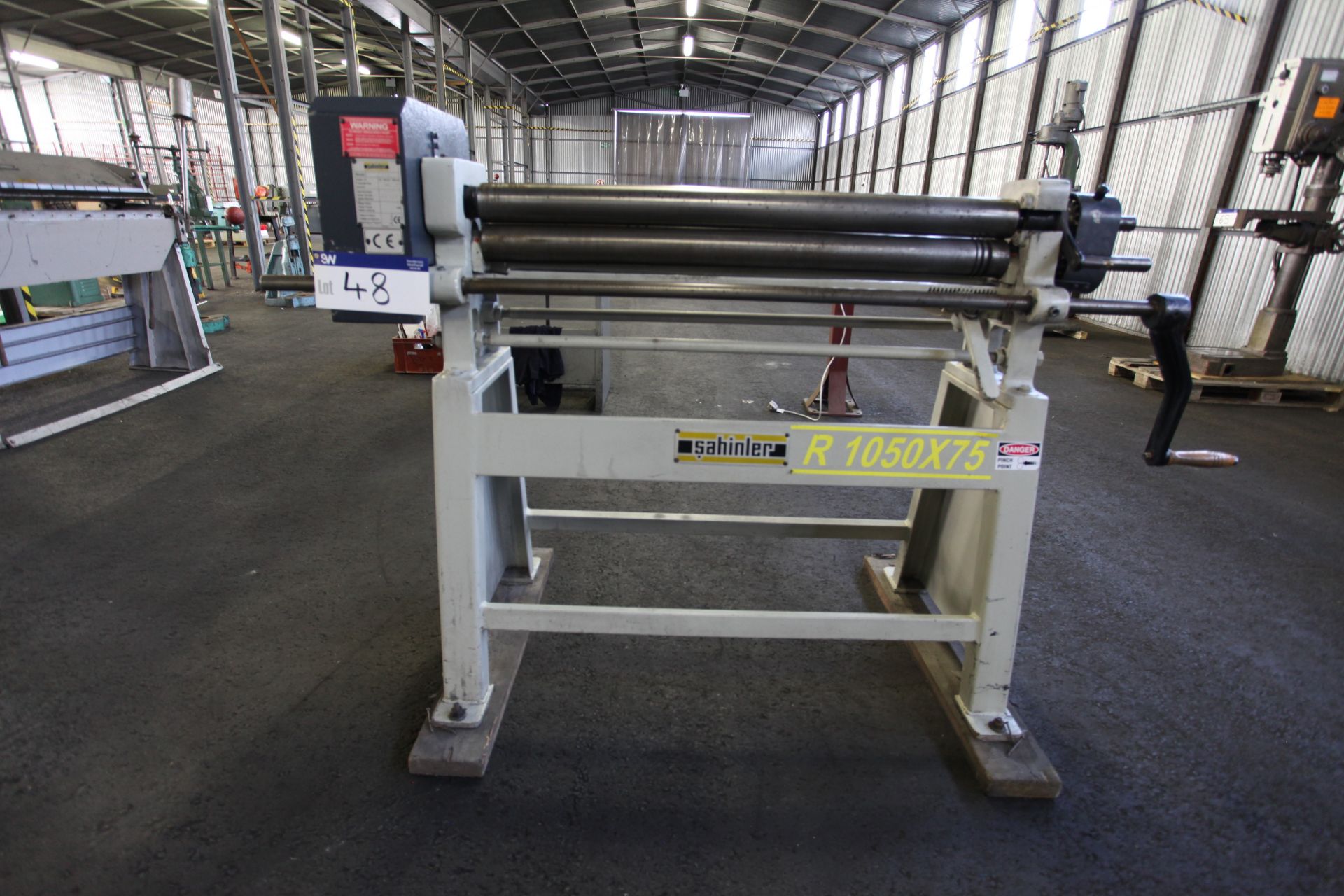 Sahinler R 1050/75mm Pyramid rolls , serial no. 221435, year of manufacture 2006, free loading