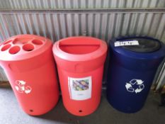 3 x Recycling bins, item located in Unicorn Road Site, Off Queen Elizabeth Drive, Oswestry,