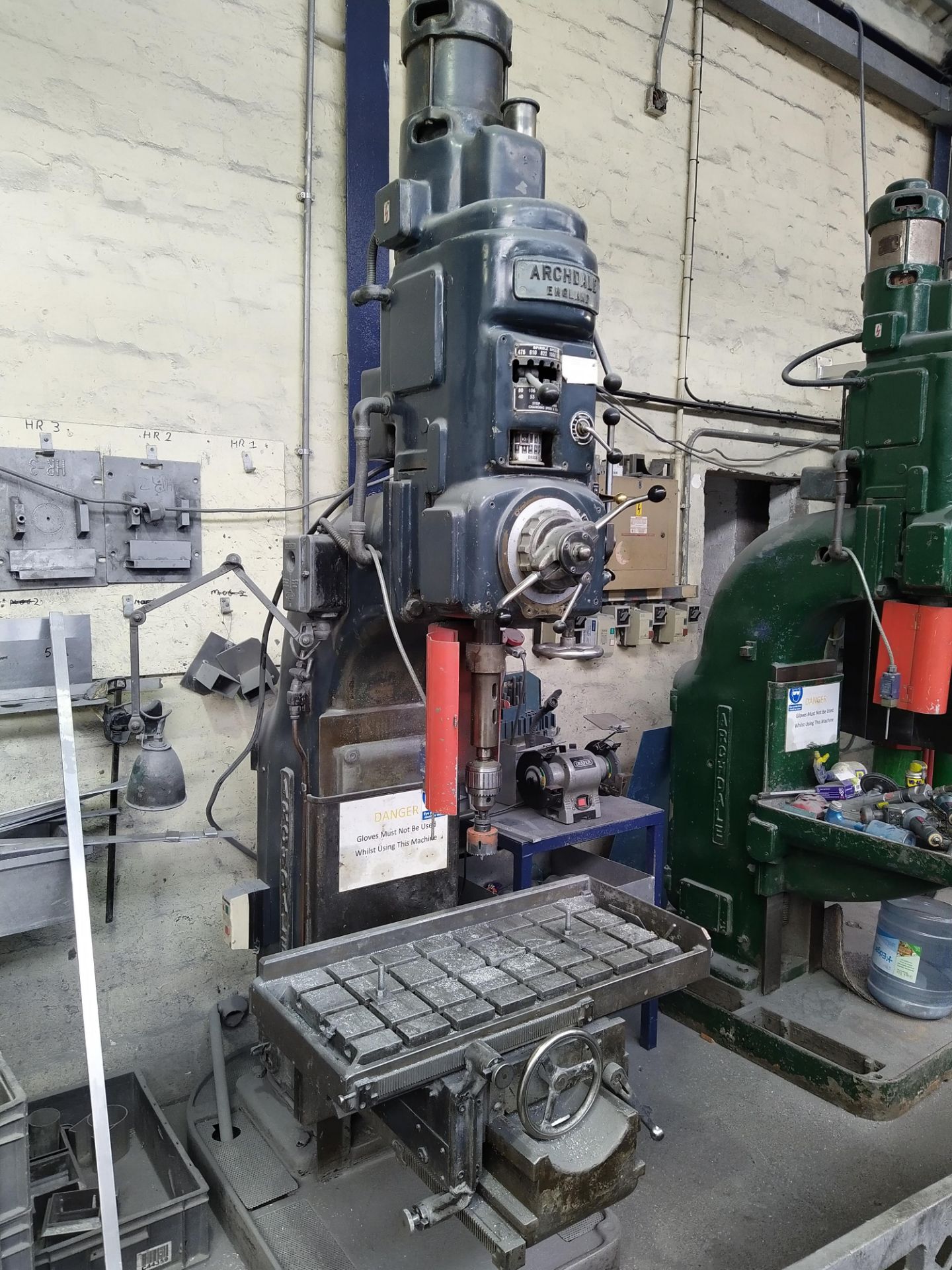 Archdale 560 3ft Radial Arm Drill, serial no. RD 12569, dimensions approx. 190cm wide, 293cm high,