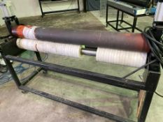 Pneumatic laminating roller, approx 160cm width, free loading onto purchasers transport - yes,