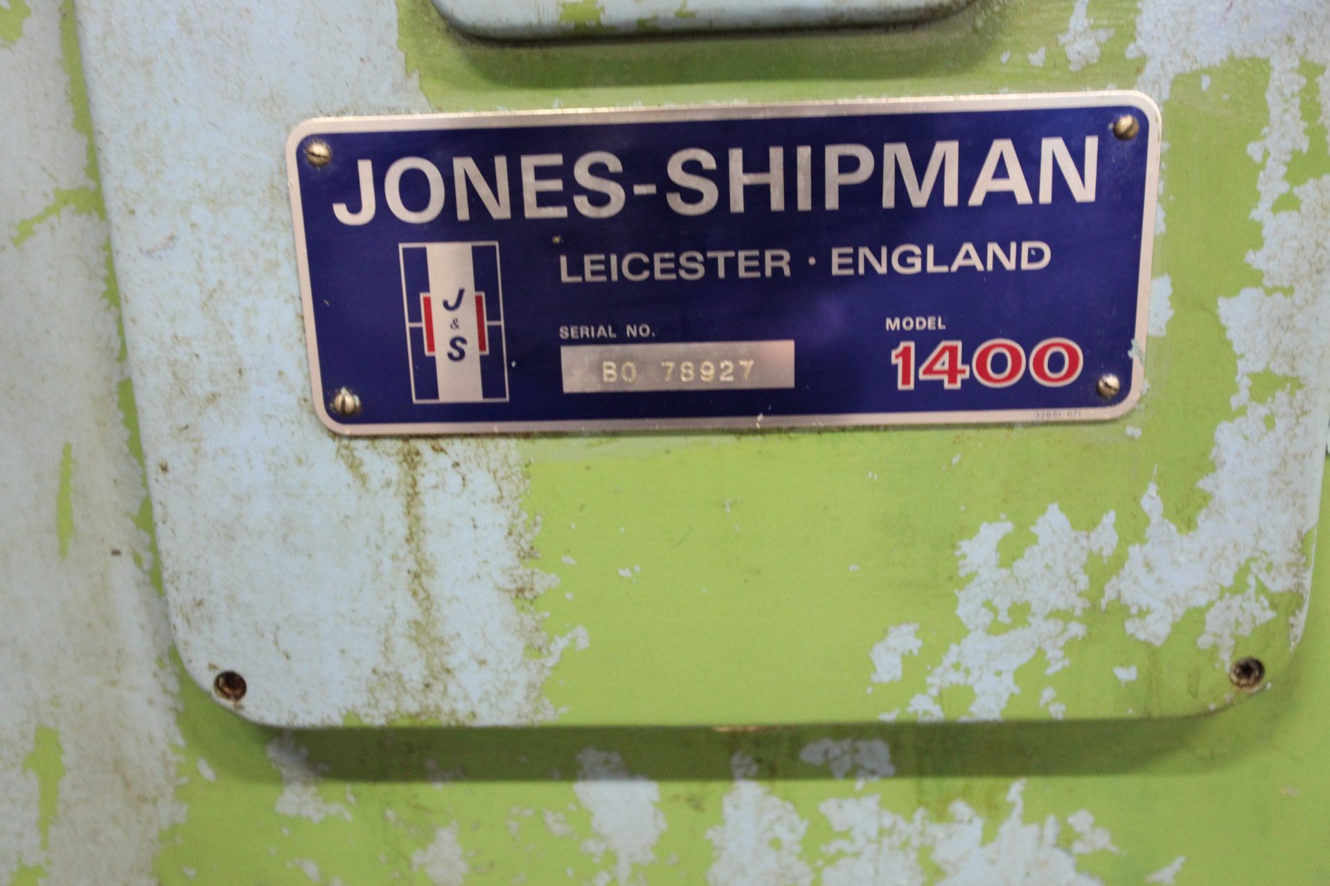 Jones & Shipman 1400 Surface Grinder, serial no. BO 78927, free loading onto purchasers - Image 5 of 6