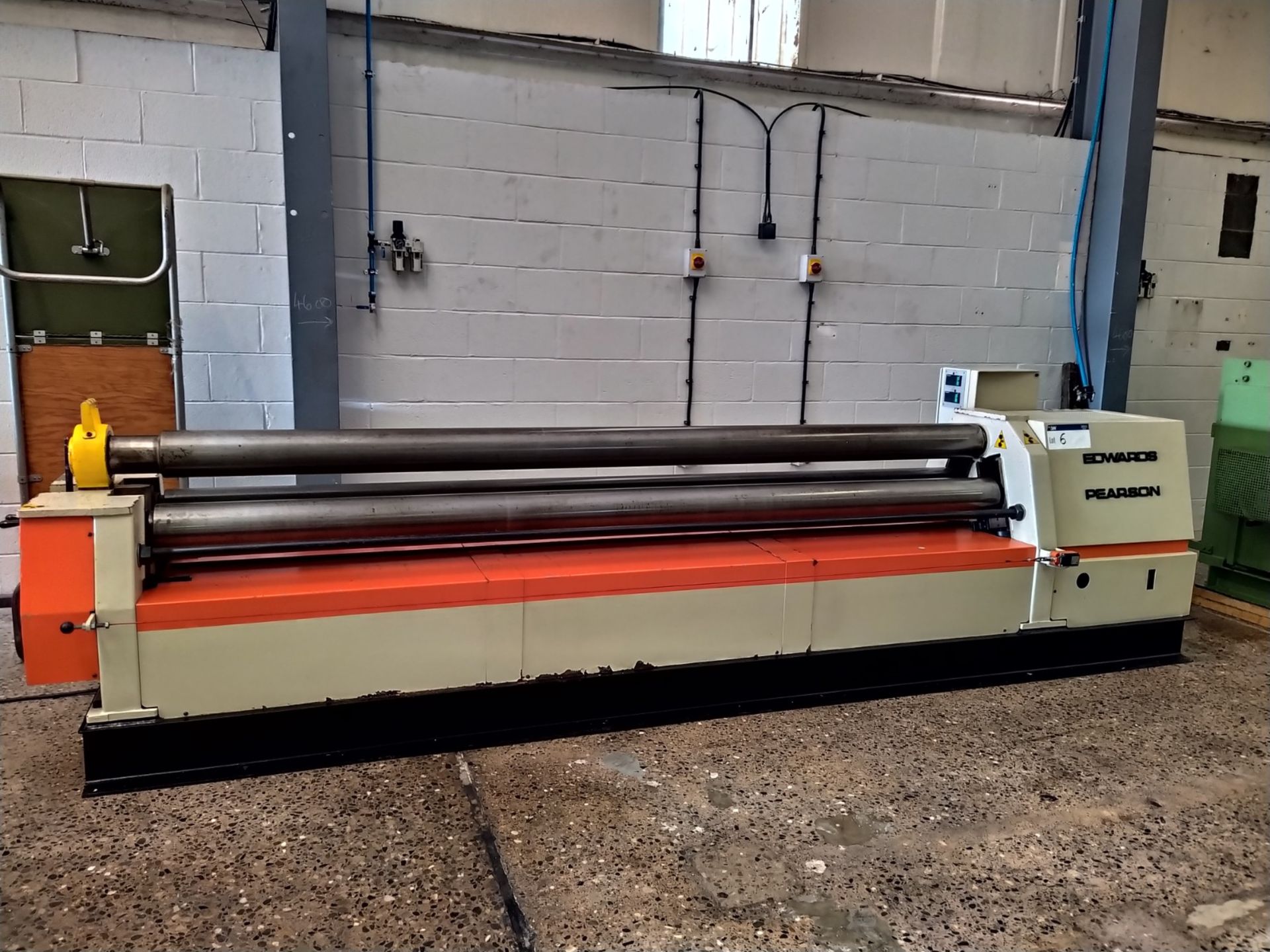 Edward Pearson AMB PICOT RCS150-30 PLATE ROLLING / BENDING MACHINE, serial no. 2003126, year of