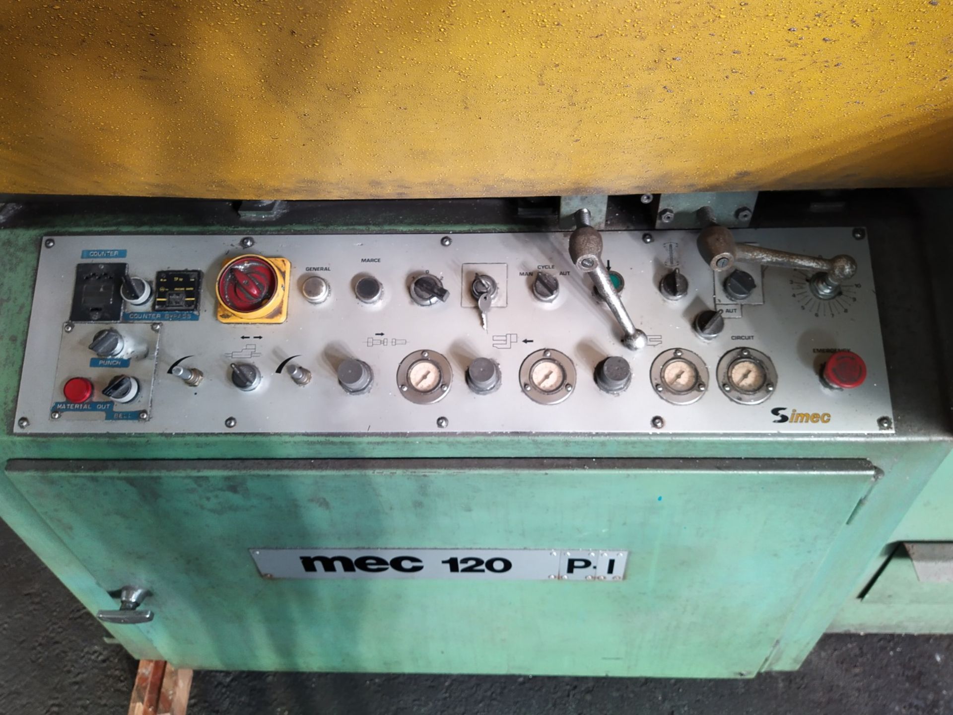 Simec SRL ME 120 Simec mec 120 PI Circular Autosaw, year of manufacture 1990, free loading onto - Image 3 of 8