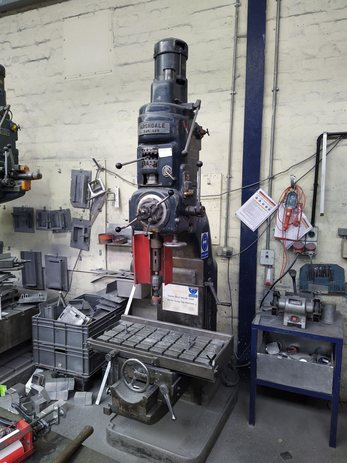 Archdale 560 3ft Radial Arm Drill, serial no. RD 12569, dimensions approx. 190cm wide, 293cm high, - Image 2 of 2