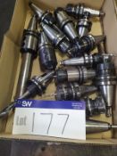 Large quantity of BT40 toolholders, free loading onto purchasers transport - yes, item located in