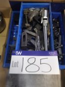 Three boxes of workpiece holding clamps, free loading onto purchasers transport - yes, item
