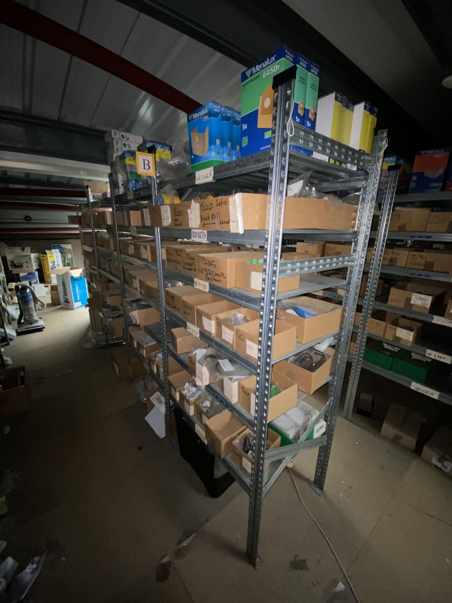 Four Bay Multi-Tier Galvanised Steel Stock Rack, each bay approx. 950mm x 500mm, up to approx. 2m - Bild 2 aus 2