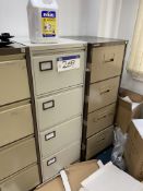 Two x Four Drawer Steel Filing Cabinets (lot located at Briscoe Lane, Newton Heath, Manchester,