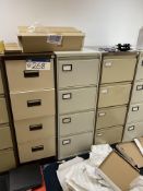 Three x Four Drawer Steel Filing Cabinets (lot located at Briscoe Lane, Newton Heath, Manchester,