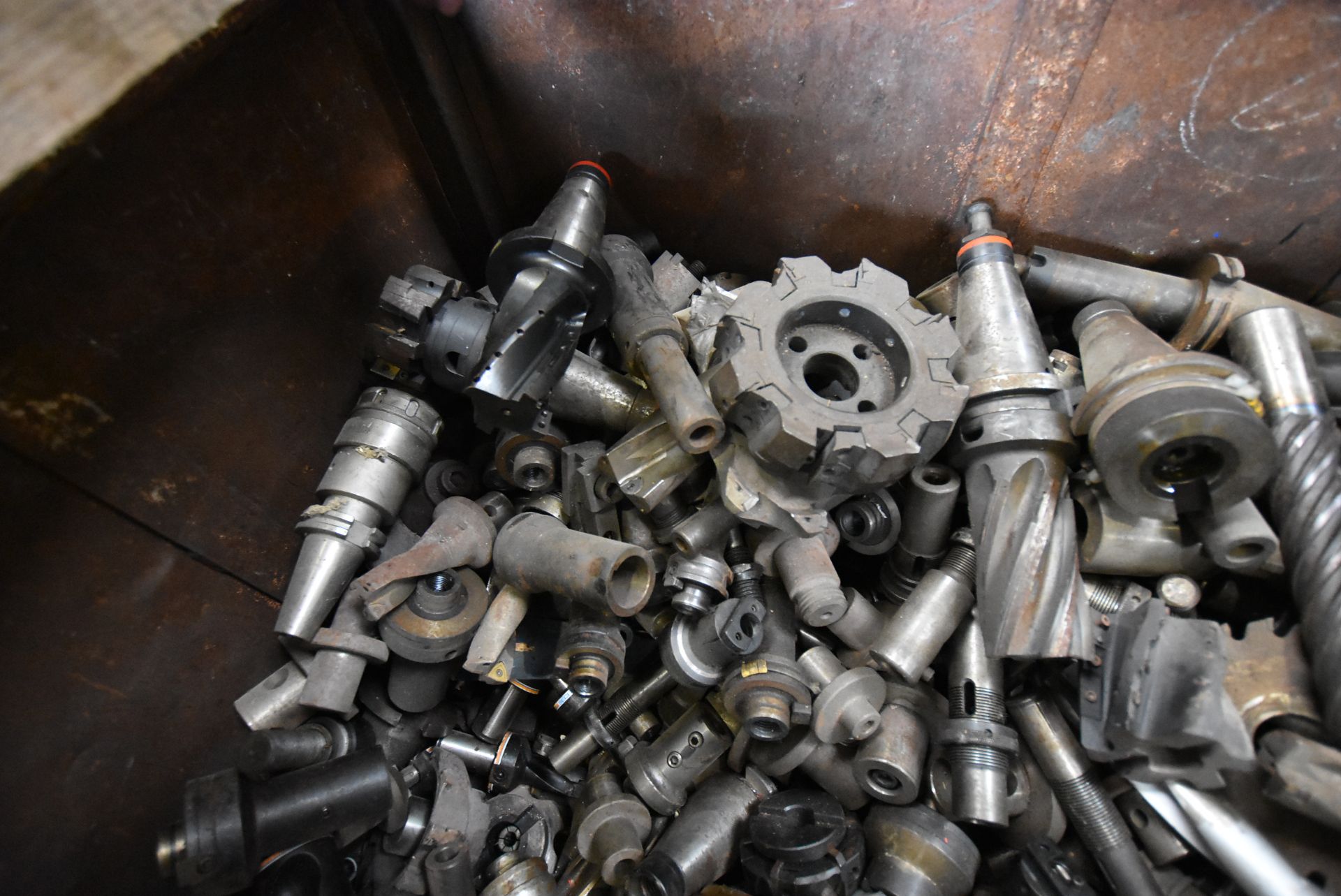 Assorted Milling Machine Tooling & Equipment, in steel box crate, with box crate - Image 3 of 5