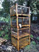 Four Wire Mesh Box Pallets, each approx. 1m x 750mm x approx. 500mm deep