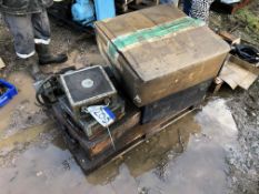 Assorted Equipment, on pallet, including grind stones, boring heads and equipment