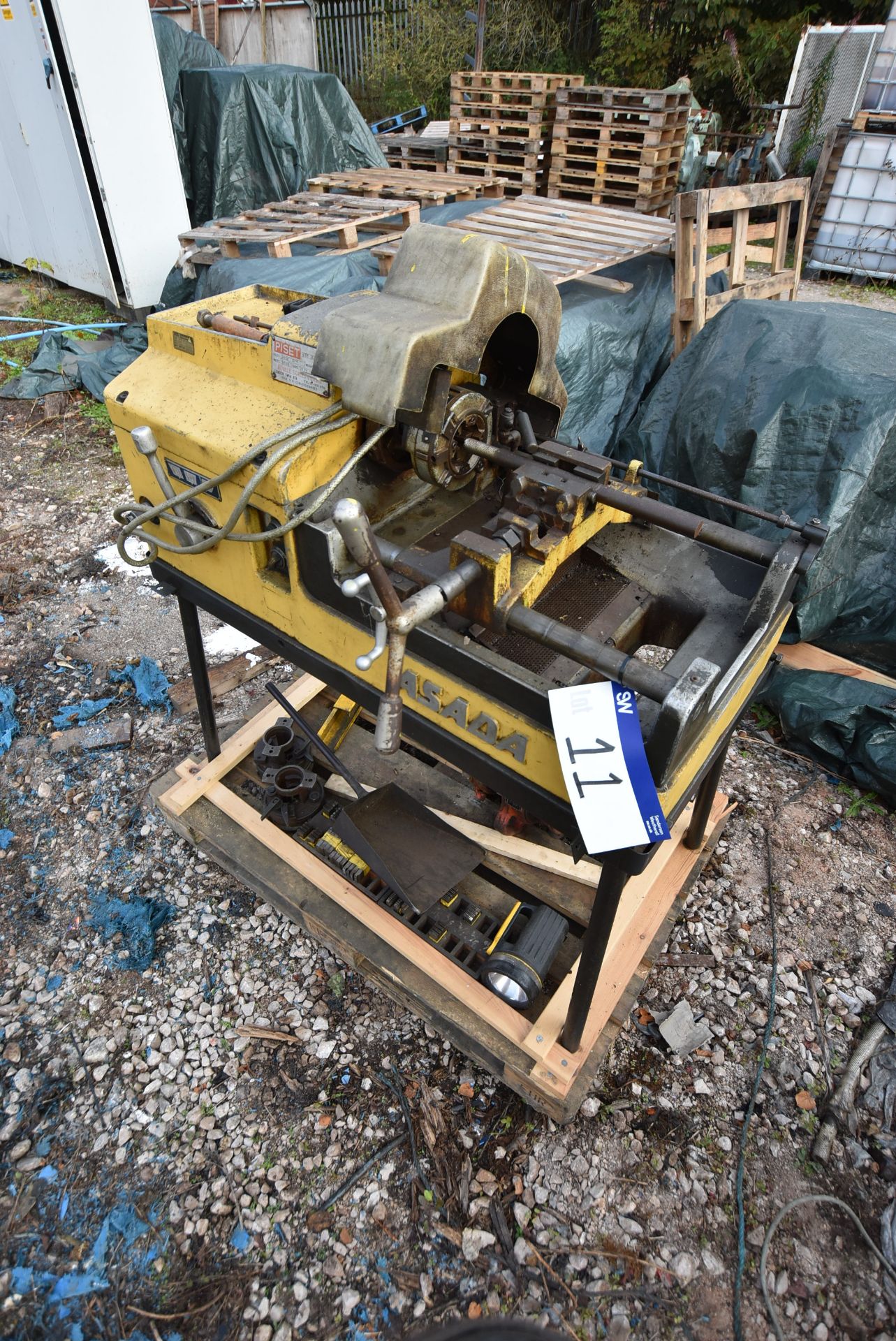Piset BTM NO2 Pipe Threading Machine, serial no. 70080, 400V, with equipment on pallet