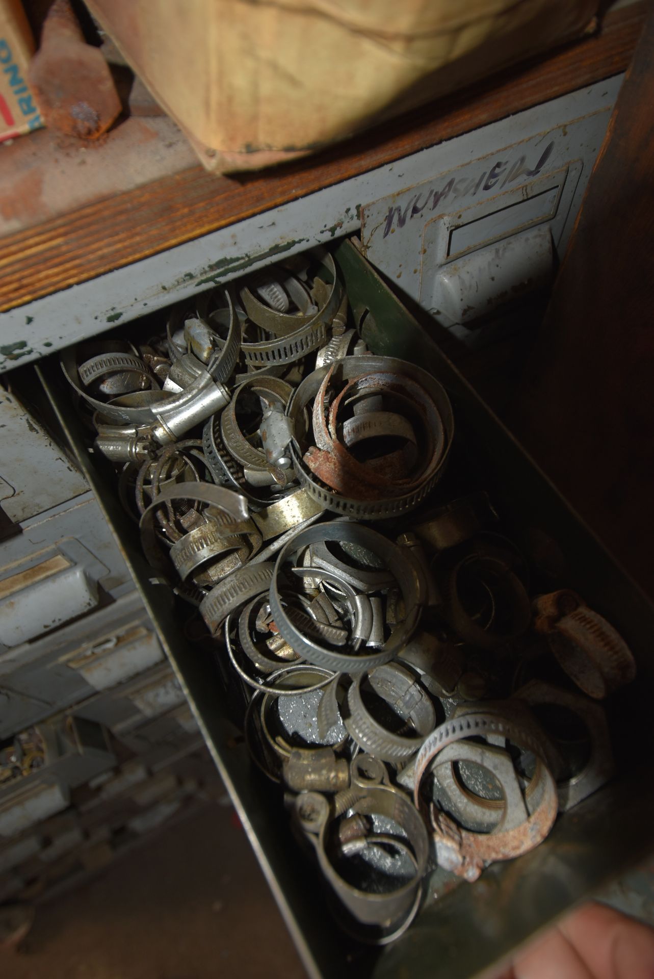 Multi-Drawer Steel Cabinet, with contents comprising mainly imperial bolts and fastenings, with - Image 8 of 13