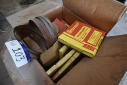 Assorted Bandsaw Blades, in cardboard box