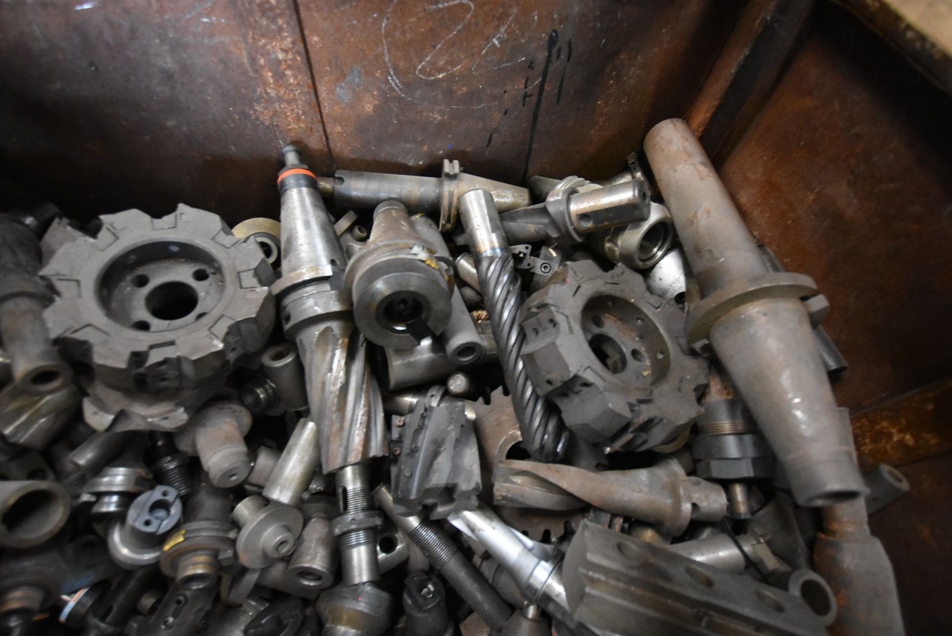 Assorted Milling Machine Tooling & Equipment, in steel box crate, with box crate - Image 2 of 5