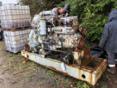 Approx. 200mm dia. Pump Unit, with Cummins SIX-CYLINDER DIESEL ENGINE. Vendors comments: