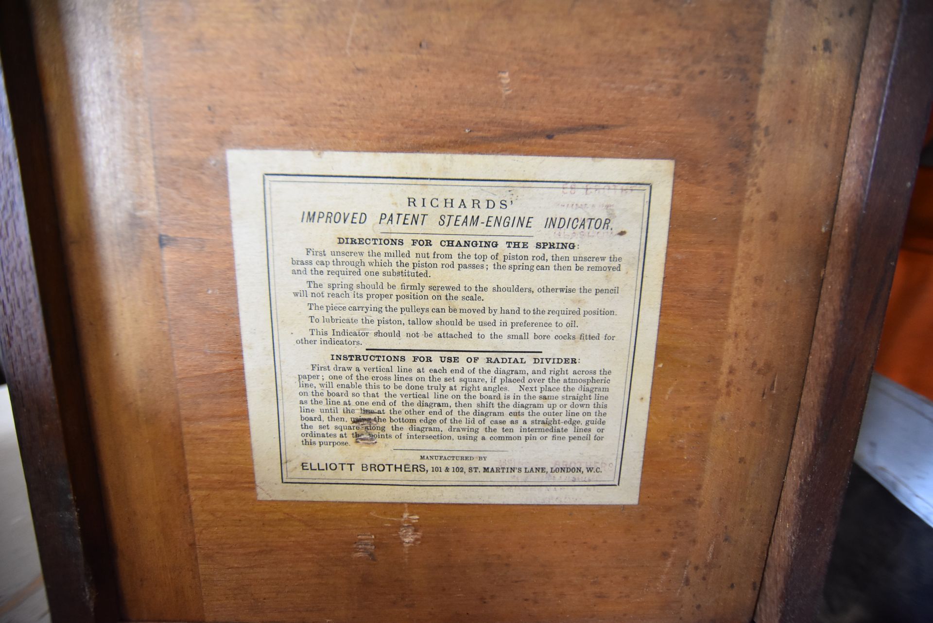 Richards Steam-Engine Indicator, in timber box - Image 3 of 3