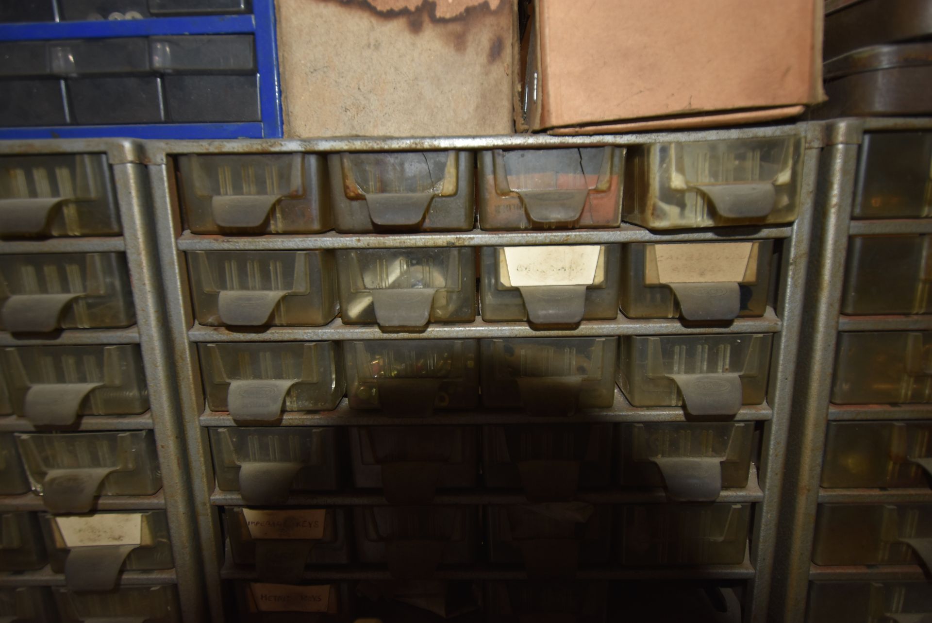 Multi-Drawer Steel Cabinet, with contents comprising mainly imperial bolts and fastenings, with - Image 5 of 13
