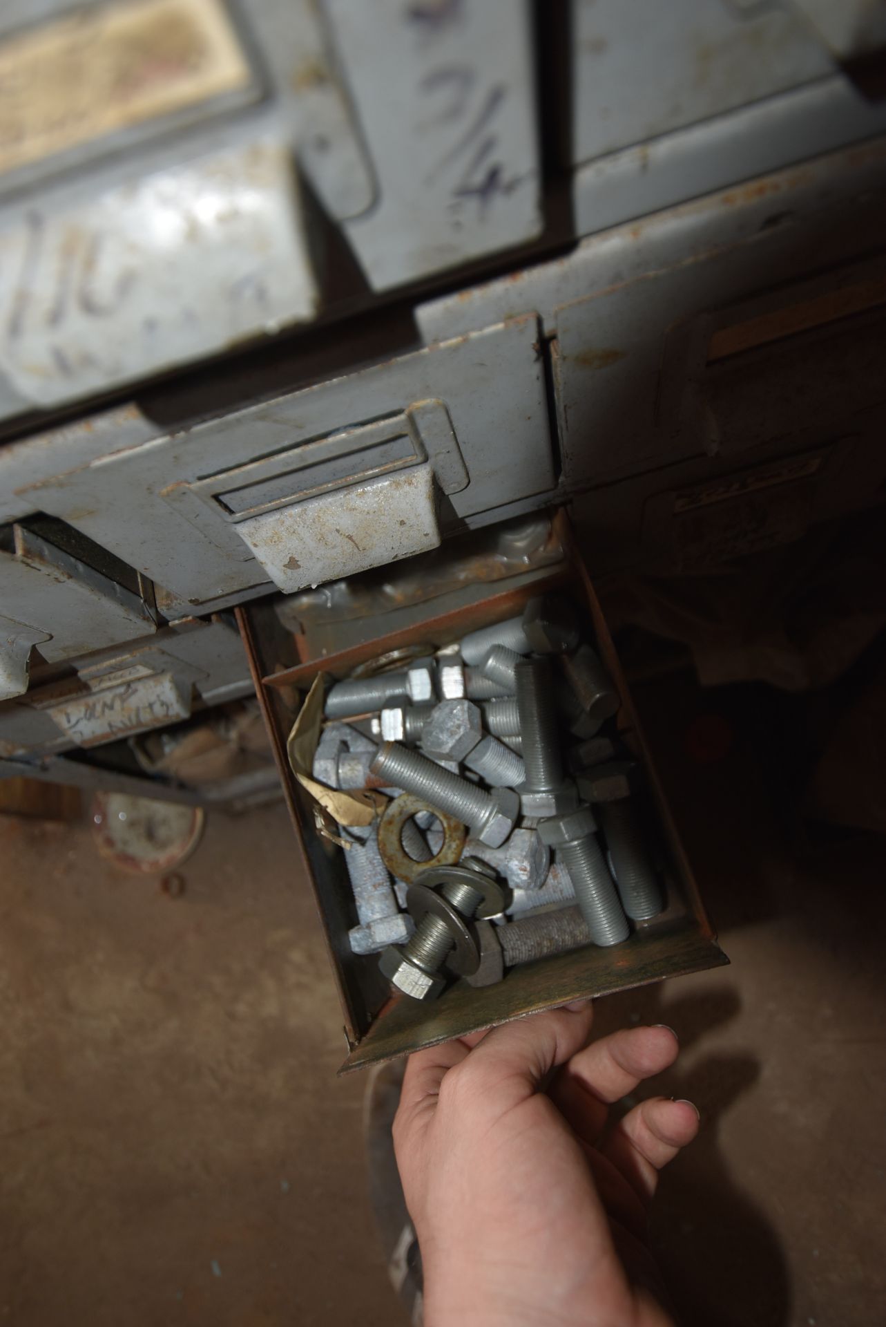 Multi-Drawer Steel Cabinet, with contents comprising mainly imperial bolts and fastenings, with - Image 13 of 13