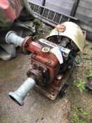 Mobile Pump, with Terada EH-5 self-priming pump, approx. 100mm dia., with V-Twin diesel engine