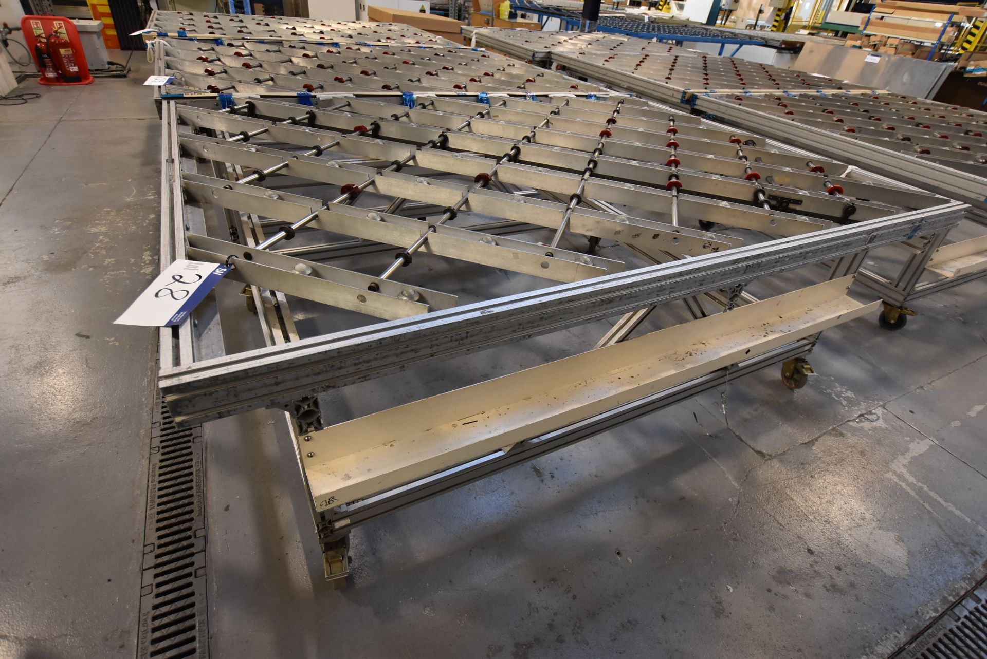 Alloy Framed Roller Feed Table, approx. 1.8m x 2.4m x 880mm high - Image 2 of 2