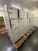 Block of Personnel Lockers, containing six x eight