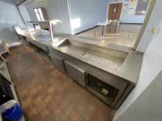 Stainless Steel Canteen Serving Counter, with warm