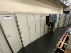 16 Single Door Personnel Lockers (no key) (reserve