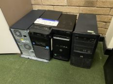 Four Assorted Personal Computers (hard disks remov