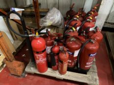 19 Powder, CO² & Water Fire Extinguishers