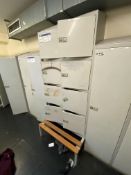 Eight Door Personnel Locker, with fitted bench