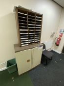 Double Door Steel Cabinet, with file shelving and