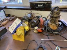Assorted Site Lamps & 110V Extension Port