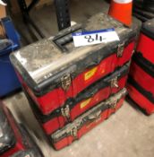 Three Amtech Toolboxes & Quantity of Hand Tools