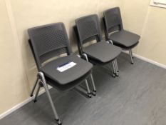 Six Plastic Canteen Chairs