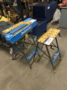 Four Silverline Portable Workbenches, 100kg