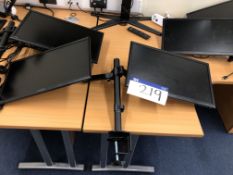 Two Hanns G HP225 Monitors, with stand