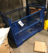 Three Fabricated Steel Mesh Stackable Stillages, 1