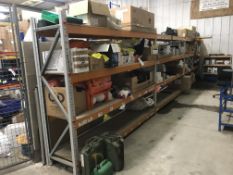 Six Bays of Four Tier Boltless Steel Stores Rackin