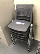 Five Plastic Canteen Chairs